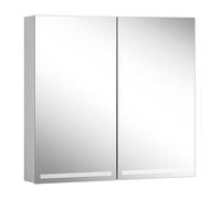 Schneider GRACE TW Armoire de toilette avec éclairage, 2 portes 40/40cm, 795x120x700mm, intensité lumineuse variable, 2000-6500K, 116.480.02.50, Exécution: norme UE/corps argent anodisÃ©