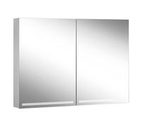 Schneider GRACE TW Armoire de toilette avec éclairage, 2 portes 50/50cm, 995x120x700mm, intensité lumineuse variable, 2000-6500K, 116.500.02.50, Exécution: norme UE/corps argent anodisÃ©