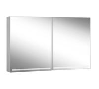Schneider GRACE TW Armoire de toilette avec éclairage, 2 portes 60/60cm, 1195x120x700mm, intensité lumineuse variable, 2000-6500K, 116.520.02.50, Exécution: norme UE/corps argent anodisÃ©