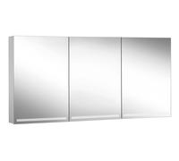 Schneider GRACE TW Armoire de toilette avec éclairage, 3 portes 50/50/50cm, 1495x120x700mm, intensité lumineuse variable, 2000-6500K, 116.551.02.50, Exécution: norme UE/corps argent anodisÃ©