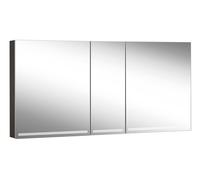 Schneider GRACE TW Armoire de toilette avec éclairage, 3 portes 60/30/30cm, 1495x120x700mm, intensité lumineuse variable, 2000-6500K, 116.550.01.41, Exécution: norme CH/corps noir mat, paroi arrière r