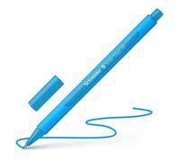 Schneider Instruments d'écriture Stylo à bille Slider Edge, modèle à capuchon, XB, bleu clair, corps : cyan-bleu clair