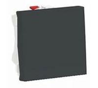 Schneider - Interrupteur Va-et-Vient Lumineux 10A Anthracite - Modèle Unica Déco, Tension 250V, Finition Mate, 60x60x35 mm, IP21, Norme CE, pour Économie d'Énergie et Installation Encastrée