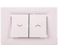 Asfora Blind Control Switch White, without screws,
