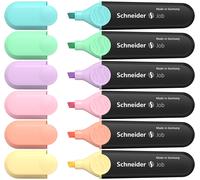 Schneider Job 150 Pastel Highlighters (Turquoise, Mint, Lilac, Rose, Peach, Vani