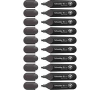 Schneider Job 150 Plastique Surligneur, gris ardoise | Encre gris, plastique recyclé à plus de 90 %, écolabel Ange Bleu, pour l'école et le bureau, lettering et calligraphie