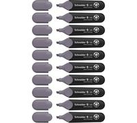 Schneider Job 150 Plastique Surligneur, gris mauve | Encre gris, plastique recyclé à plus de 90 %, écolabel Ange Bleu, pour l'école et le bureau, lettering et calligraphie