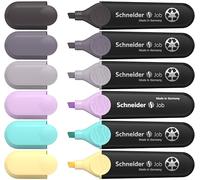 Schneider Job 150 Recycled Plastic Highlighters Awarded | Plastique recyclé à plus de 90 %, écolabel Ange Bleu, pour l'école et le bureau, lettering et calligraphie