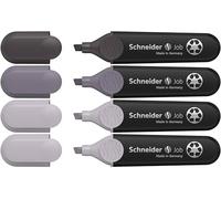 Schneider Schreibgeräte Surligneur Job grau sortiert Karton-Etui 4 Stück Aktion 3+1 115174 gris 5 mm 4 pc(s)