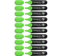 Schneider Job (Surligneurs, rechargeable) Lot de 10, Encre verte