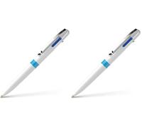 Schneider Kugelschreiber Take 4 weiß - Vierfarb-Kugelschreiber (Lot de 2)