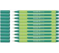 Schneider Line Up Fineliner, lot de 10 | Trait 0,4 mm, plastique biosourcé, écolabel Ange Bleu, prise en main ergonomique, pour l'école et le bureau
