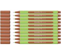 Schneider Line Up Fineliner, lot de 10 | Trait 0,4 mm, plastique biosourcé, prise en main ergonomique, pour l'école et le bureau, lettering et calligraphie