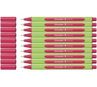 Schneider Line Up Fineliner, lot de 10 | Trait 0,4 mm, plastique biosourcé, prise en main ergonomique, pour l'école et le bureau, lettering et calligraphie