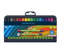 Schneider Link-It Fineliner Etui chevalet avec 16 pièces 0,4 mm Couleurs Assorties G
