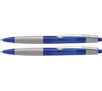 Schneider Loox 73550 Lot de 2 stylos à bille rétractables (zone Soft-Grip-Zone, recharge indélébile, largeur de trait M) en carton blister, couleur corps : bleu