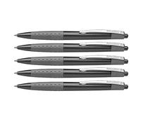 Schneider Loox M Stylo bille indélébile Zone Soft Grip, 5 Stifte, Noir, 1