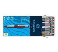 Schneider Loox Stylo bille Zone grip confort Plusieurs coloris Pointe M Encre permanente bleue Lot de 20