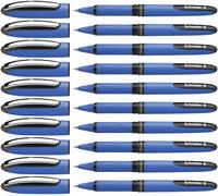 Schneider Lot de 10 Stylos roller à encre liquide non rétractable Noir