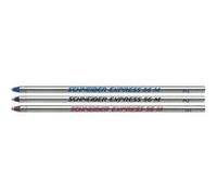 Schneider Pen – Recharge pour stylos Express 56 – Pointe moyenne en acier inoxydable – Bleu