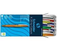 Schneider Lot de 20 stylos à bille K20 look glace (Différents coloris)
