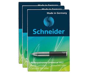 SCHNEIDER Lot de 3 Boîtes 5 Cartouche roller 852 Noir