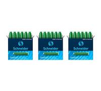 SCHNEIDER cartouches standard bleues pour stylos sCHNEIDER et autres stylos, vert-lot de 6