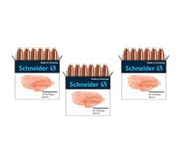 Schneider Pastell Lot de 6 cartouches d'encre (standard pour stylo) abricot