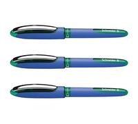 SCHNEIDER Lot de 3 Rollers à encre One Hybrid C Pointe Conique 05 vert