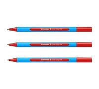 Generique Stylo à bille Schneider Slider Edge – Rouge, Bleu, Acier inoxydable, Medium