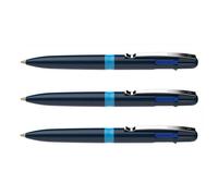 Schneider Lot De 3 Stylos À Bille Take 4 Bleu Pointe Moyenne 4 Couleurs