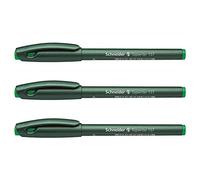 SCHNEIDER Lot de 3 Stylos feutre Topwriter 157 pointe moyenne 0,8mm vert