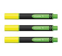 SCHNEIDER Lot de 3 Surligneurs Link-It jaune