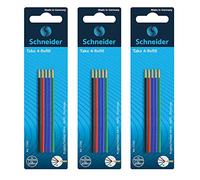 Schneider Lot de 4 recharges pour stylo à bille, couleurs assorties, 5