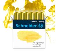 Schneider Optics Lot de 6 cartouches d'encre pastel standard pour stylo Citron Cake