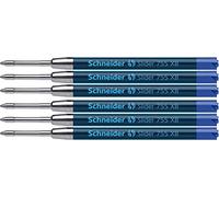 Schneider Lot de 6 mines de stylo à bille Slider 755, indélébile, XB, bleu