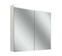 Schneider LOW basic 15 LED Armoire de toilette avec éclairage, 2 portes 40/40cm, 795x147x747mm, 171.480.01.02, Exécution: norme CH/corps blanc/4000K