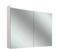 Schneider LOW basic 15 LED Armoire de toilette avec éclairage, 2 portes 50/50cm, 995x147x747mm, 171.500.02.0201, Exécution: norme UE/corps blanc/3000K