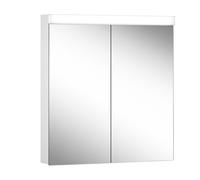 Schneider LOW basic LED Armoire de toilette avec éclairage, 2 portes 35/35cm, 695x120x747mm, 171.270.02.0201, Exécution: norme UE/corps blanc/3000K