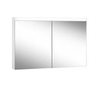 Schneider LOW basic LED Armoire de toilette avec éclairage, 2 portes 60/60cm, 1195x120x747mm, 171.320.01.02, Exécution: norme CH/corps blanc/4000K