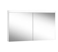 Schneider LOW basic LED Armoire de toilette avec éclairage, 2 portes 65/65cm, 1295x120x747mm, 171.330.01.02, Exécution: norme CH/corps blanc/4000K