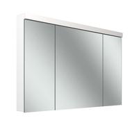 Schneider LOW plus LED armoire de toilette, 3 portes 30/60/30cm, 1195x120x747mm, éclairage en haut, 172.121.02.02, Exécution: norme UE/corps blanc/4000K