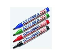 Schneider Marqueur 290 Tableaux Blanc Pointe Ronde 2mm Assortis Par 4