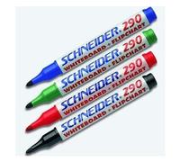 Schneider Marqueur 290 Tableaux Blanc Pointe Ronde 2mm Assortis Par 4