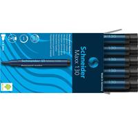 Schneider Maxx 130 Marqueur indélébile à pointe ogive (épaisseur de trait : 1-3 mm, rechargeable) 10 pièces noir