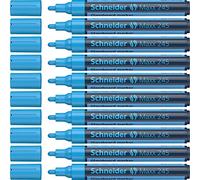 Schneider Maxx 245 Lot de 10 marqueurs en verre effaçables à sec Bleu