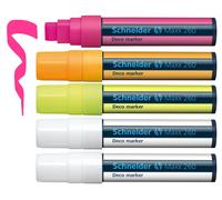 Schneider Maxx 260 Chalk Pen (5 + 15 mm Line Width, Wipe Clean, Water-Based, Odo
