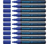 Schneider Maxx 271 Lot de 10 Marqueurs peintures et décoration Pointe ogive Encre bleu