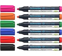 Schneider Maxx 290 Marqueur, lot de 6 | Rechargeable, plastique recyclé