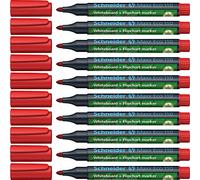 Schneider Maxx Eco 110 Lot de 10 Marqueurs rechargeables pour tableau blanc et bloc flip chart Encre rouge